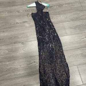 Sequin High Neck Dress